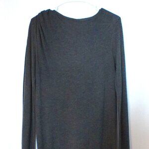 LOFT Ann Taylor Charcoal Gray Long Sleeve Tunic Sweater Women’s Medium
